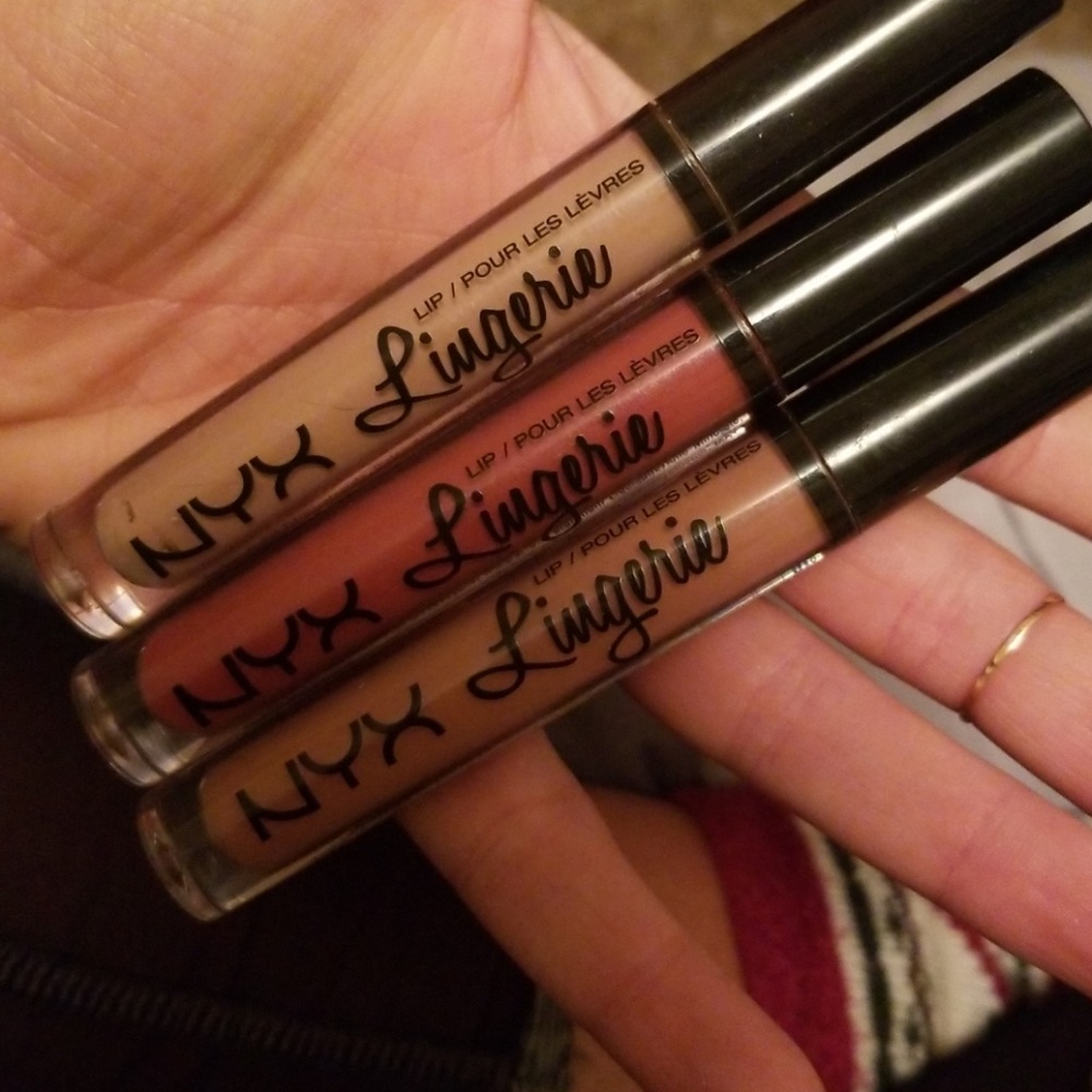 NYX lip lingerie lot of 3